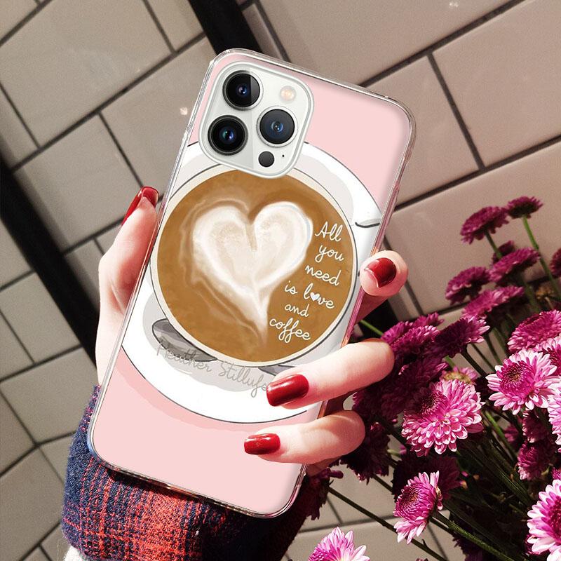 OK But First Coffee Girl Phone Case For Iphone 14 13 12 11 Pro Max Case For Iphone XS MAX X XR SE2 8 7 Plus Case