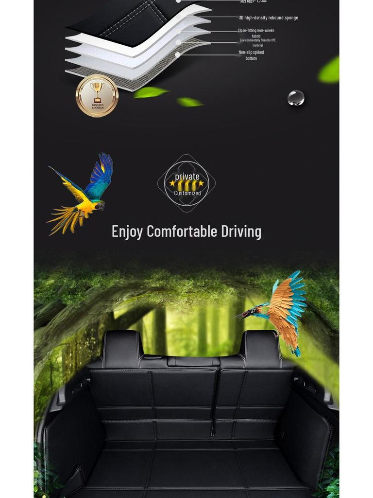 Aion RT Full Coverage Trunk Mat - Tail Box Accessory for GAC Aion 25 Modification