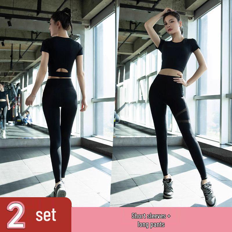 Women's High-End Summer Yoga & Running Activewear Set - Quick-Dry Tight Fit Sportswear