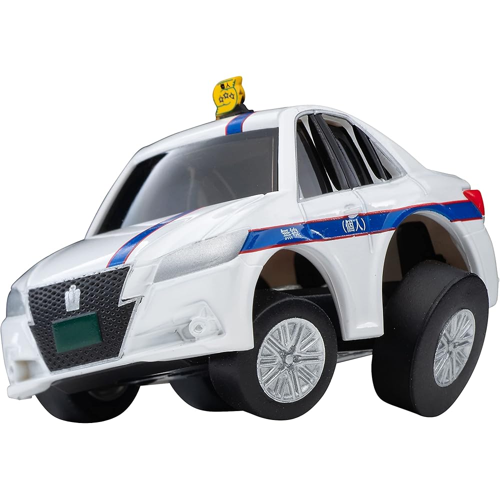 

Tomytec Choro-Q Q s QS-02b Toyota Crown Athlete Taxi Model Car Collectible Toy