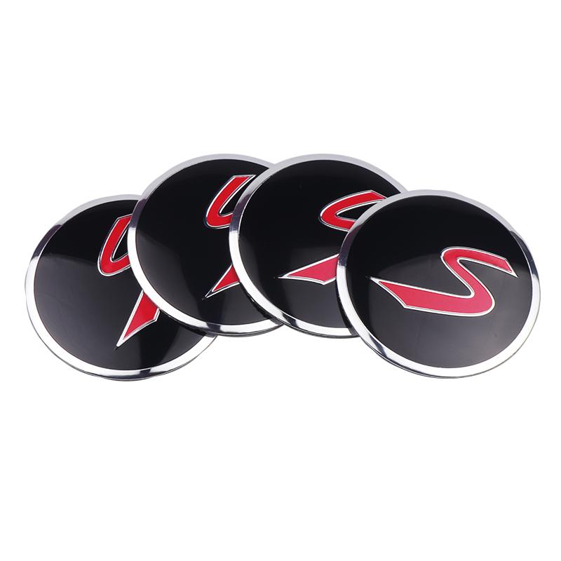 Für Mini FA14PC 56/60MM Aluminium S-Abzeichen Auto Radnabendeckel Nabenkappen Aufkleber Für Mini Cooper R50 R52 R53 R56 R57 R58 R60 F60 Zubehör