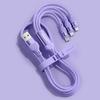 PISEN 3-in-1 6A Fast Charging Silicone Cable with PD