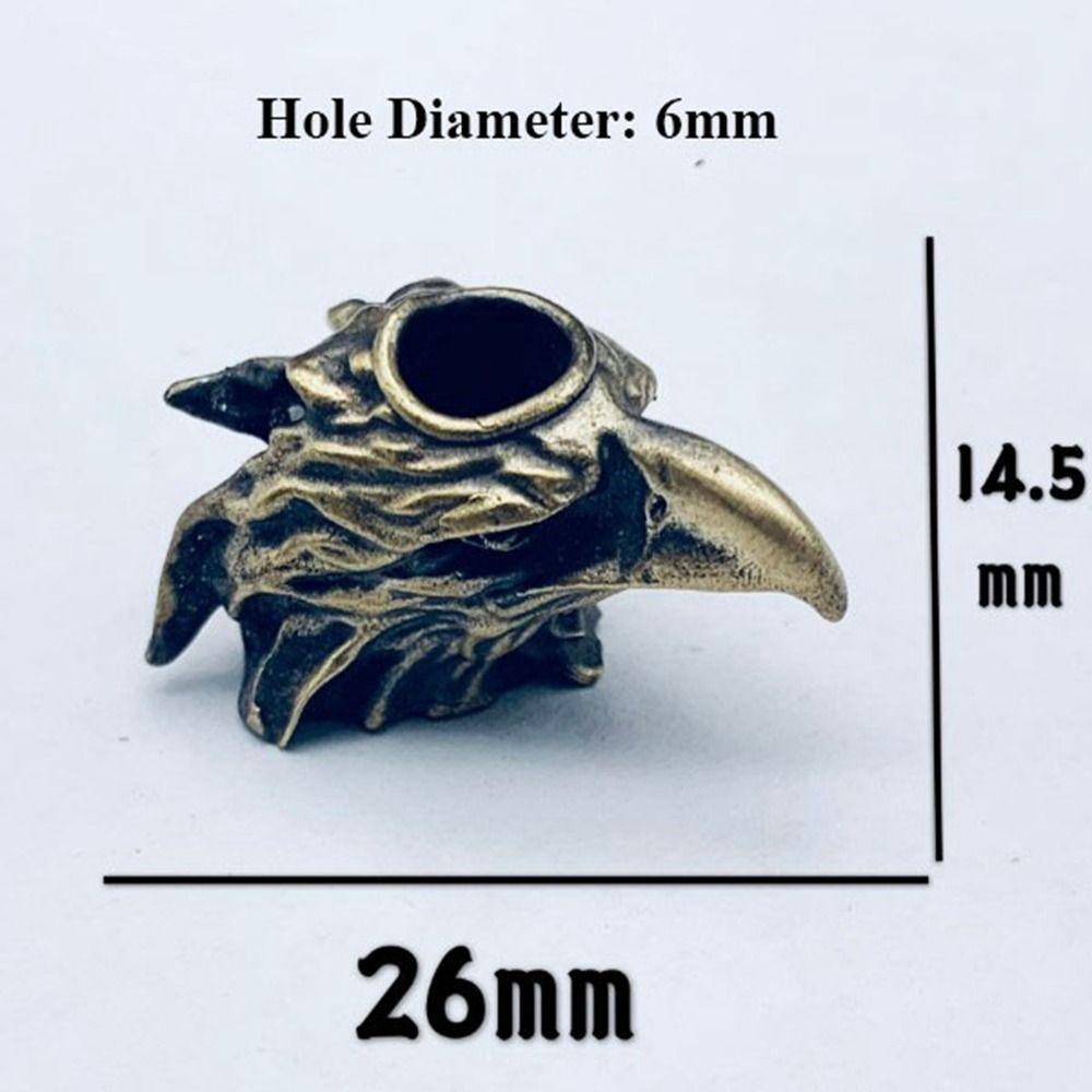 Handmade Eagle Head Octopus Head Charms Bracelet Lanyard Pendant EDC Outdoor Tool