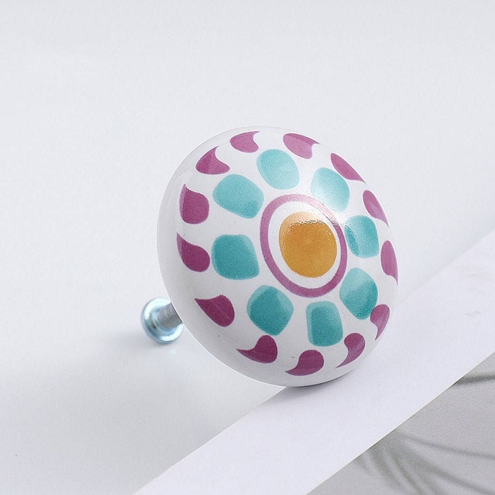 

with Screw Ceramic Door Handles Cupboard Cabinets Drawers Knobs Animal Furniture Handles Kitchen Style 8