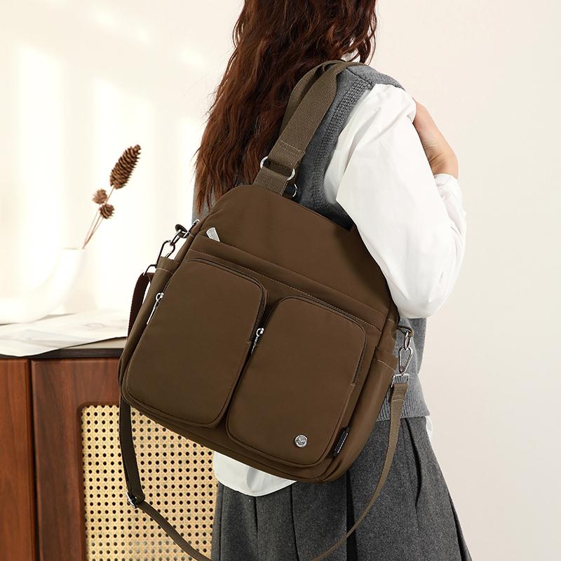 Women's Lightweight Nylon Shoulder Bag Large Capacity Hand Crossbody Bag