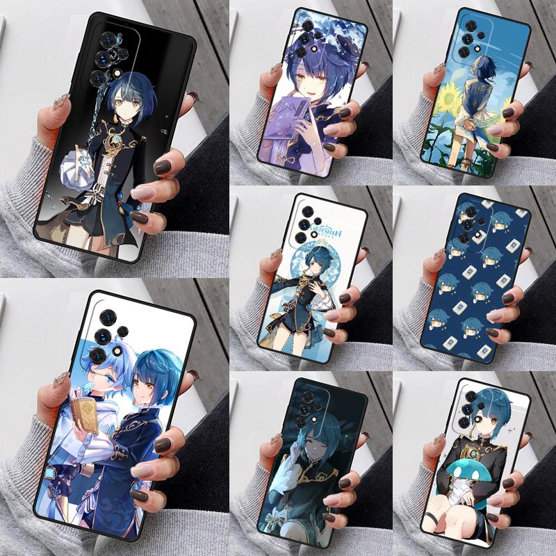 Genshin Impact Xingqiu Phone Case For Samsung Galaxy S25 S23 S30 S8 S21 S20 FE S24 S22 Note 10 20 Plus lite Ultra