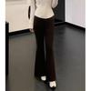 American Slimming Flared Trousers for Women - Elegant Drape Casual Pants for Spring 2026