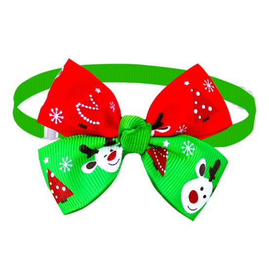 Cats Collar Christmas Series Pattern Decor Accessories Easy-wearing Pet Dogs Cat Bow Tie Pet Product