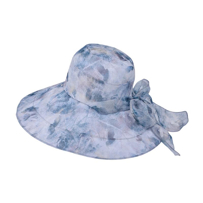 Summer Eaves Sun Protection Mother Hat Outdoor Travel Breathable Beach Sun Hat Fashion Bow Sun Hat Children