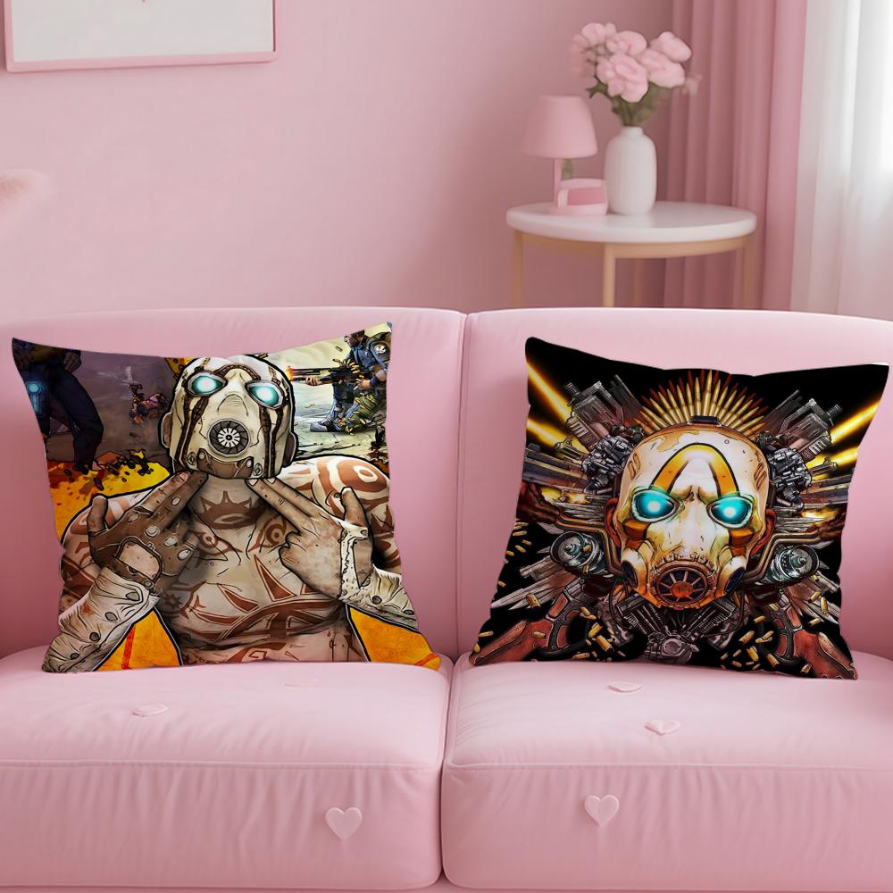 Stylish Bborderlandsing Cushion Cover Soft EasyWash Pillow Case Versatile for Couch Bed Travel and Office