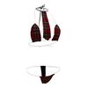 Sexy étudiant noël trois points rouge Plaid sous-vêtements Sexy G-String