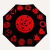 Red Symbol Circular Pattern Sticker DecalUmbrella, Portable 3-Fold Compact Umbrella for Men & Women Gift