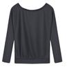 Women's Fashion Casual Cow Printed Long Sleeve Off Shoulder One Line Collar Top