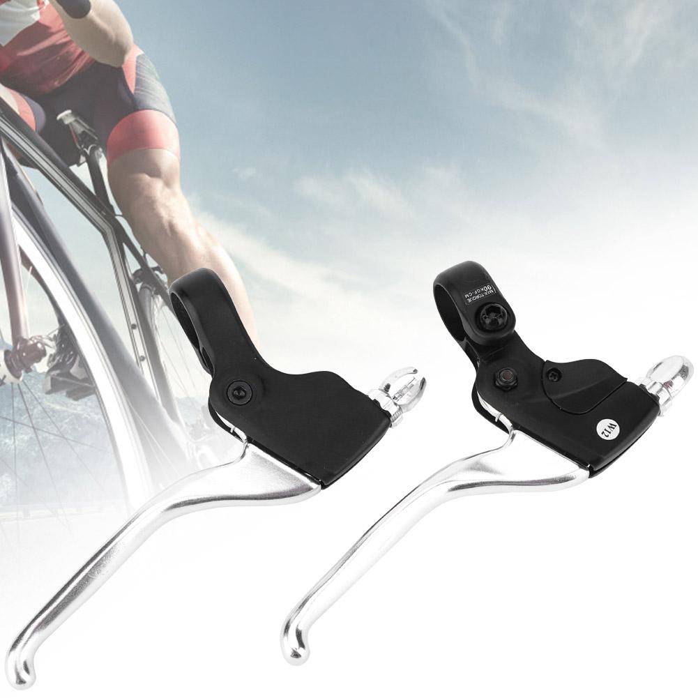 1 Pair Universal Left / Right Brake Handle Cycling Brake Levers for Mountain Road Bikes