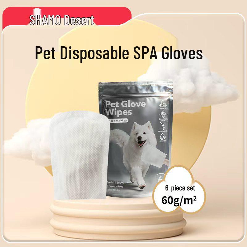 Rukavice a ubrousky pro čištění domácích mazlíčků od CrossBorder pro kočky a psy (Bezpečné proti olizování)