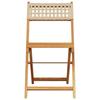 VidaXL Ensemble de bistro 3 pcs beige résine tressée et bois massif, ensemble de bistro de jardin, ensemble de balcon, 3281864
