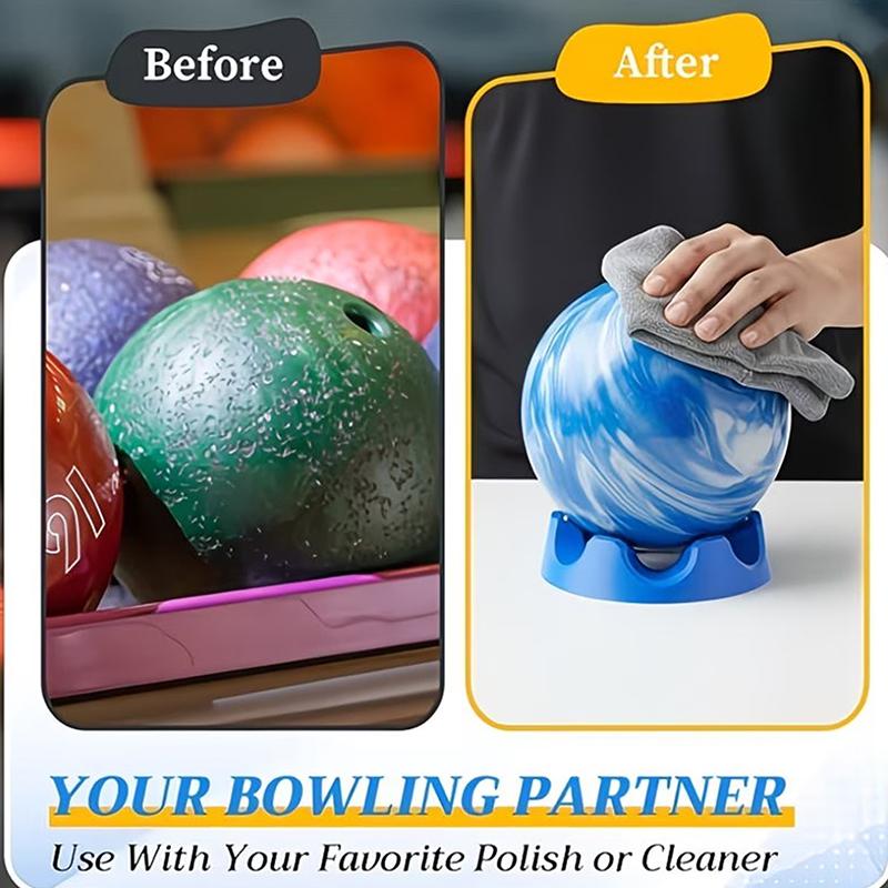 Bowling Ball Rotating Bracket 360-Degree Smooth Rotation Cup Holder Easy-To-Use Multi-Angle Grip Universal Cleaning & Polishing