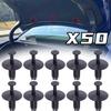 50 Sets Bumper Trim Buckles Fixing Clips Car Rivet Clips Door Sill Wheel Arch Clip Holder Auto Interior Accessories for BMW357