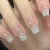 Nail Handmade Wearing Gradient Naked Color Student Pure Desire Sparkling Cute