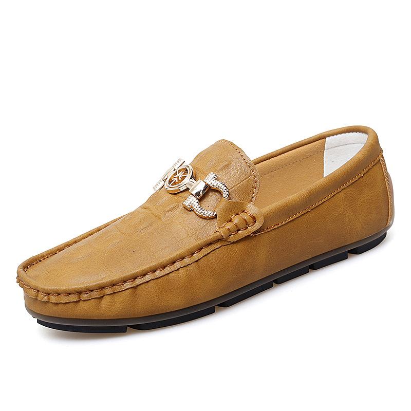 

Мужская обувь вождение одной педалью обувь Doudou весна и лето лоферы для ног ручной работы кожаная обувь мужская большой размер повседневная обувь мужская 47 коричневый