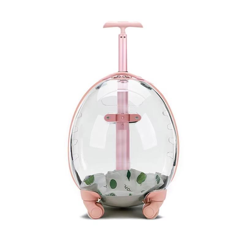 carrinho pet Large Size Luxury Dog Cat Wheeled Trolley Outdoor Transparent Pet Case Pet Carrier for Trolley