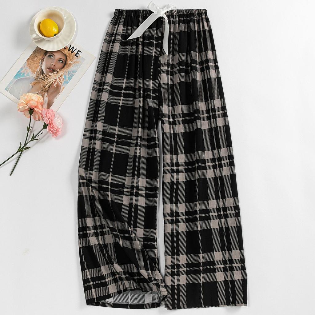 Cotton Silk Pajama Pants for Women, New Summer Style, Thin Cotton Casual Pants, Can Be Worn Outside, Large Size Home Pants
