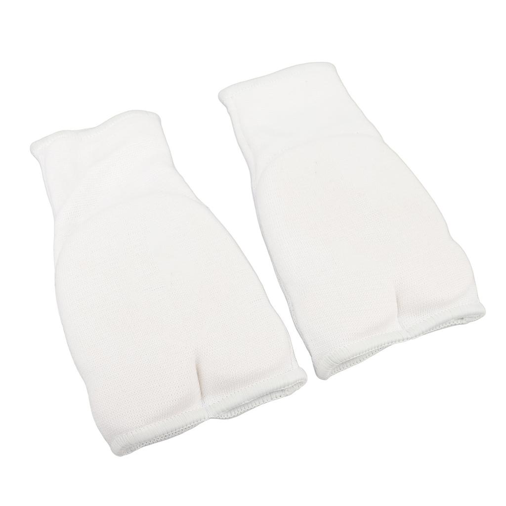 Boxing Hand Wraps Breathable Elastic Wearable Padded Kickboxing Inner Gloves for Karate Martial Arts White