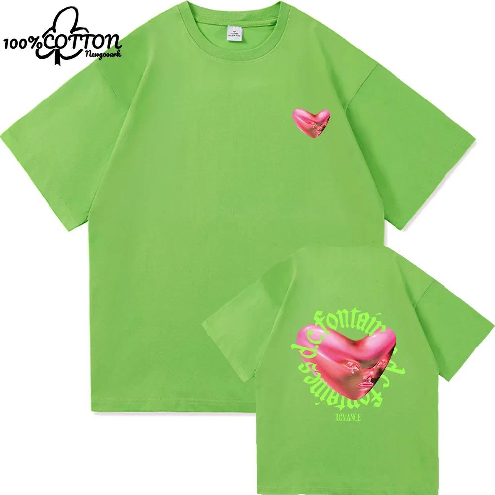 2024 Fontaines D.C.Romance T Shirt in The Modern World  Clothing Harajuku T-Shirt Unisex High Quality Tops Cotton S-6XL