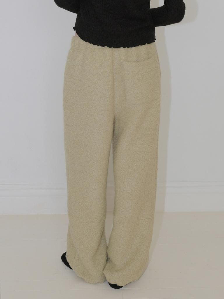 ETMON Fur Banding Pants, Light Green