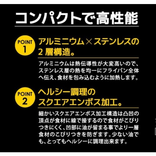 Park Lane 2-Layer Steel Grill Pan, Induction Compatible, 20cm, One-Handed, Black