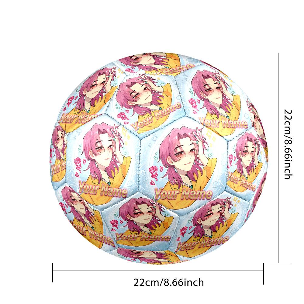 Personalized Size 5 Football Kpop Demon Hunters Pattern Outdoor Game Sports Ball Gift