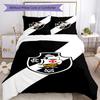 Vasco Football Club Printed Pattern Duvet Cover Set – Includes 1 Duvet Cover and 2 Matching Pillowcases Bedroom Decor Christmas Gifts
