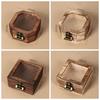 With Lock Wooden Jewelry Storage Box Portable Treasure Decorative Box  Home Decoration