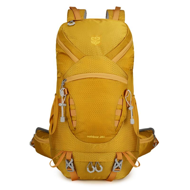 35l Unisex Large Capacity Hiking Backpack, Durable And Professional Outdoor Mountaineering Backpack Multi Functional Camping Bag
