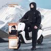 Winter Motorcycle Riding Coldproof Clothing Waist Designwarm Cotton Jumpsuit,thickened Waterproof Snowmobile Suit Fishing Suit