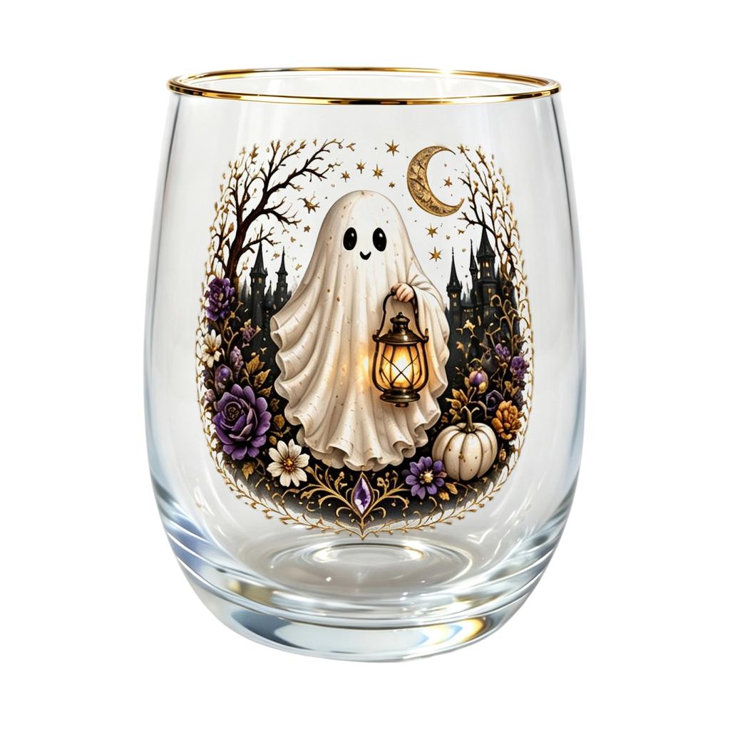 Set di bicchieri in vetro per Halloween - Bicchiere a tema per feste festive e uso quotidiano