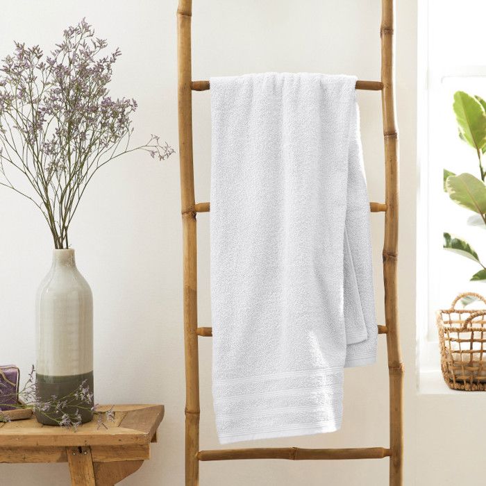 Lot de 2 draps de bain "Spa" 90 x 150 cm / 400 gr/m² - "Spa" Neige