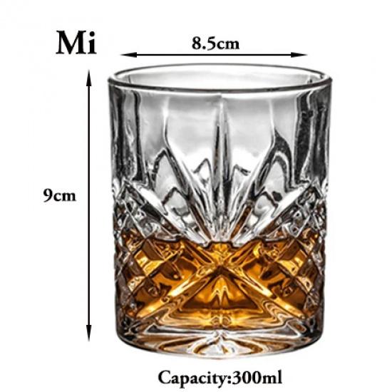 Bicchieri da Whiskey, Bicchieri da Scotch, Bicchieri Old Fashioned per Whiskey/Regalo Perfetto per gli Amanti dello Scotch/Bicchieri di Stile per Bourbon/Rum