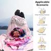 Girl Skirt Customize Your Name Blanket Multi-purpose Customizable Blanket Soft & Cozy Great for Nap Seaside Couch Picnics Four Seasons Universal