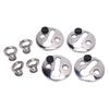 4PCS Boat Bumper Lock Clip Quick Release Polished Stainless Steel Boat Bumper Hangers Hook for Less