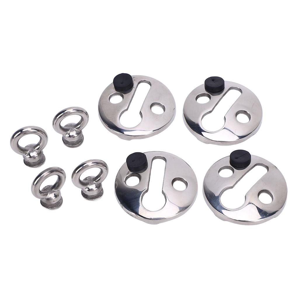4PCS Boat Bumper Lock Clip Quick Release Polished Stainless Steel Boat Bumper Hangers Hook for Less
