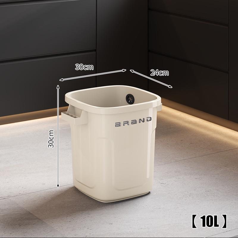 Large Mobile Industrial-Style Kitchen Trash Can with Wheels for Indoor/Outdoor Use