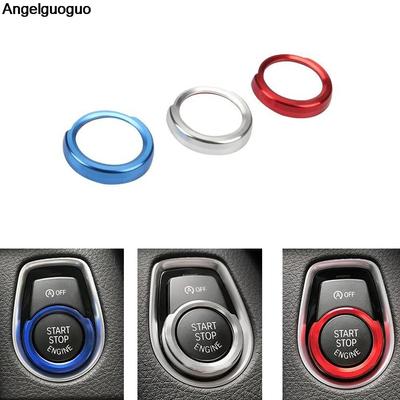 Car Stop Engine Button Frame Ring Sticker for BMW 1 2 3 4 X1 X3 X4 X5 X6 Series F20 F21 F30 F48 F25 F15 F16 Auto Accessories