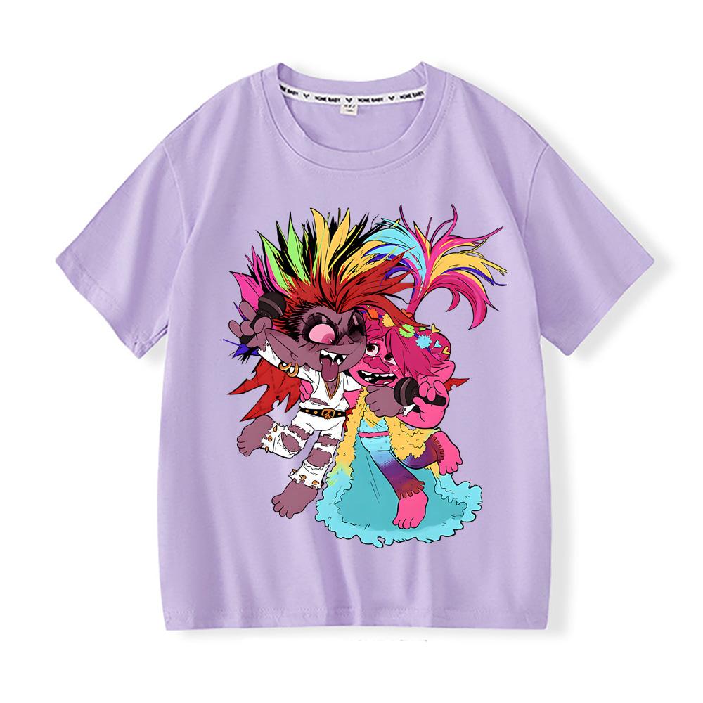 More Then Awesome The Trolls Movie World Tour Movie Fan Essential T-Shirt High Quality 100% Cotton Tee-shirt Boys/girls Kawaii