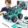 Building Toys Model Truck Set STEM Building Projects Model Car Kit Toys for Kids Assembly Toys for Boys 3D Metal Engineering Kit