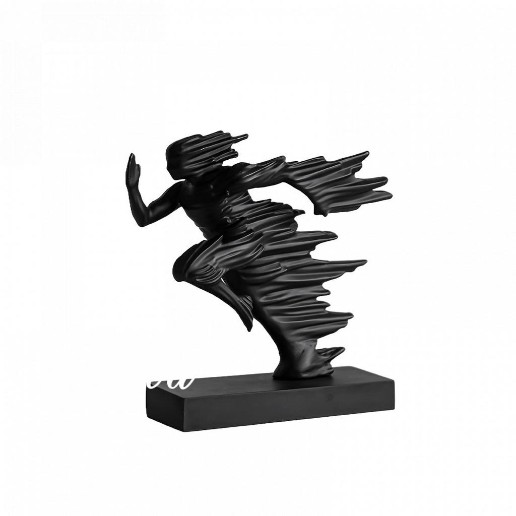 Abstract Figure Sculpture Resin Handicrafts Running Man Statue Running Person Decorative Figurines Home Decoration Accessories