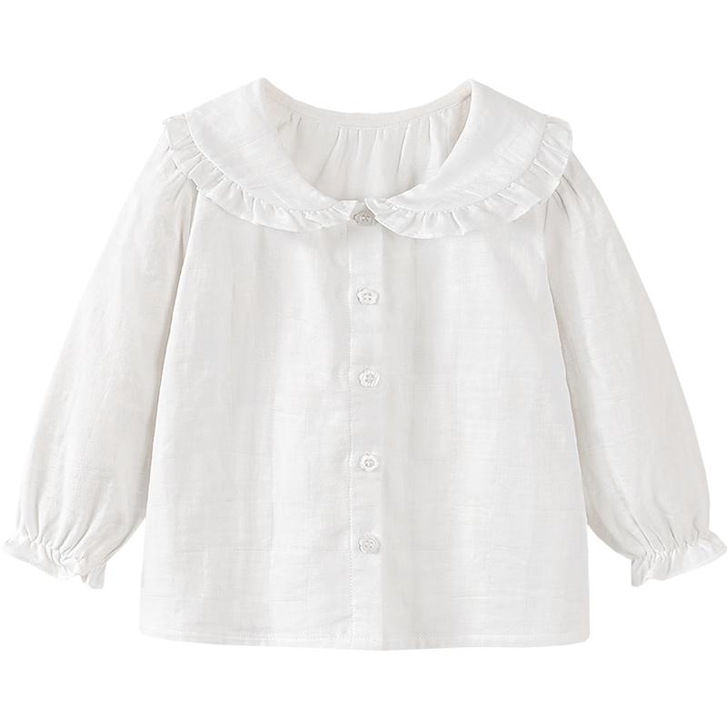 Minibala Girls' Plaid Cotton Shirt