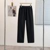 Pantalones Casuales Adelgazantes Negros de Primavera Temprana - Moda para Mujer Tallas Grandes 300 Jin MM