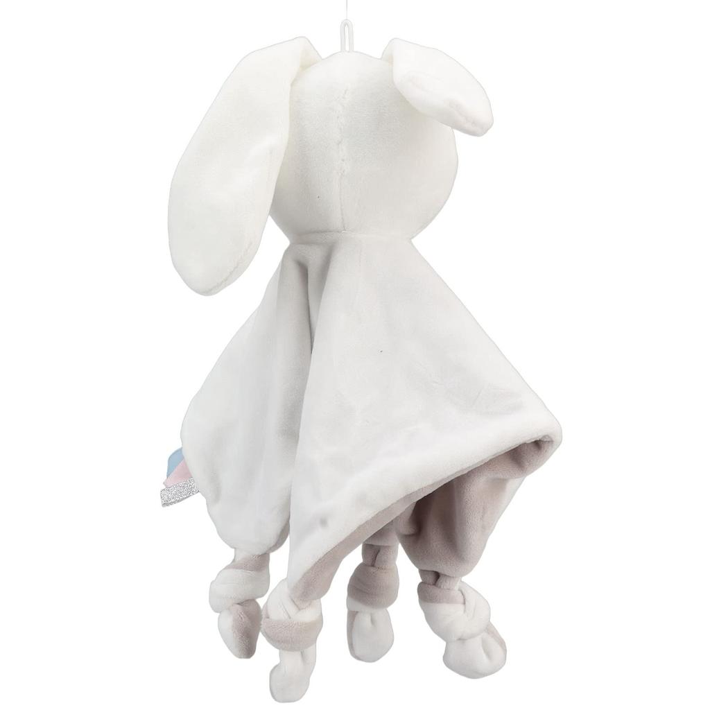 Baby Bath Towel, Baby Pacifier Towel, Plush Cartoon Doll, Infant Burp Cloth, Handkerchief, for Babies 3 Months and Up (Rabbit)