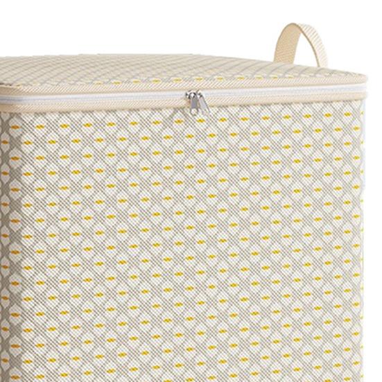 Clothes Storage Bag Closet Organizer with Reinforced Handle Large Capacity Foldable Design Comforter Blanket Storage Container